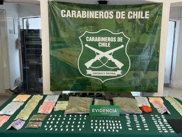 Allanamientos a siete casas de San Felipe permitieron incautar droga y munición: una mujer y tres hombres fueron detenidos
