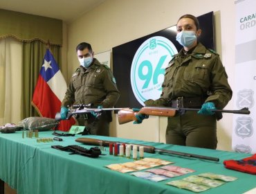 Detienen a comunero vinculado a organización radical de La Araucanía: incautaron armas y drogas desde su domicilio