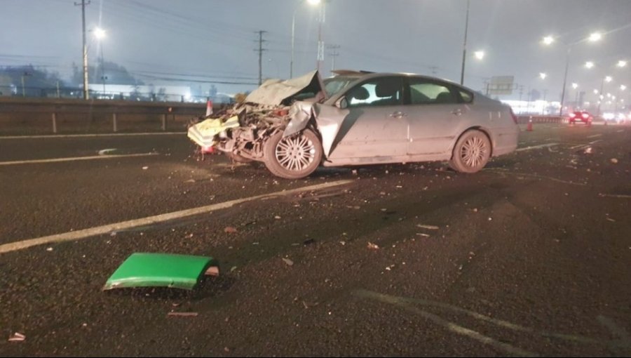 Conductor fallece luego de impactar a alta velocidad a un microbús en San Bernardo