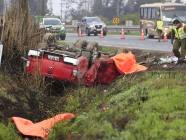 Aumentaron a nueve las víctimas fatales del trágico accidente en Ruta 5 Sur a la altura de San Javier