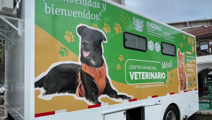 Casablanca cuenta con nuevo centro veterinario móvil: tendrá especial énfasis en animales de la zona rural