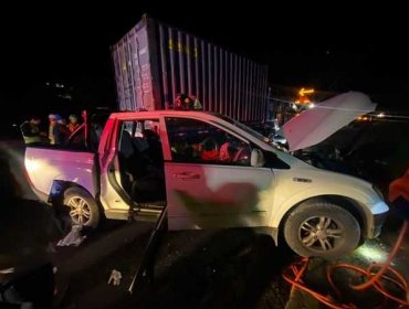 Alta congestión genera accidente múltiple en el sector Paso Hondo de la ruta 68 en dirección a Valparaíso