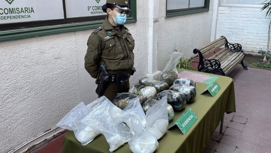 Carabineros logra recuperar droga luego de una supuesta "quitada" en Independencia