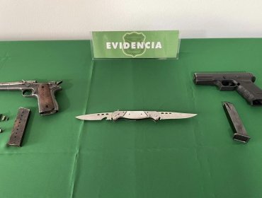 Hombre que manipulaba un arma de fuego en plaza de Villa Alemana fue detenido