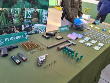 Incautación de armas ha aumentado un 90% en la región de Valparaíso este 2023