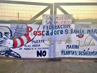 Conflicto por desalinizadora en Puchuncaví escala al plano judicial: Corte acoge recurso, pero pescadores se niegan a deponer la toma