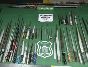 Gendarmería allana 30 cárceles e incauta 729 armas, 321 celulares y diversas drogas