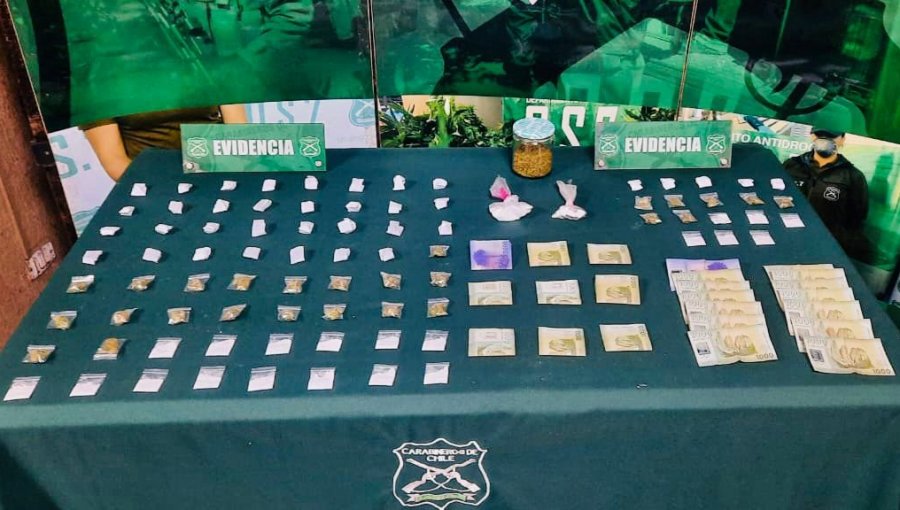 Casi 30 mil dosis de drogas fueron sacadas de circulación en tres operativos Marga Marga, Viña del Mar y Valparaíso