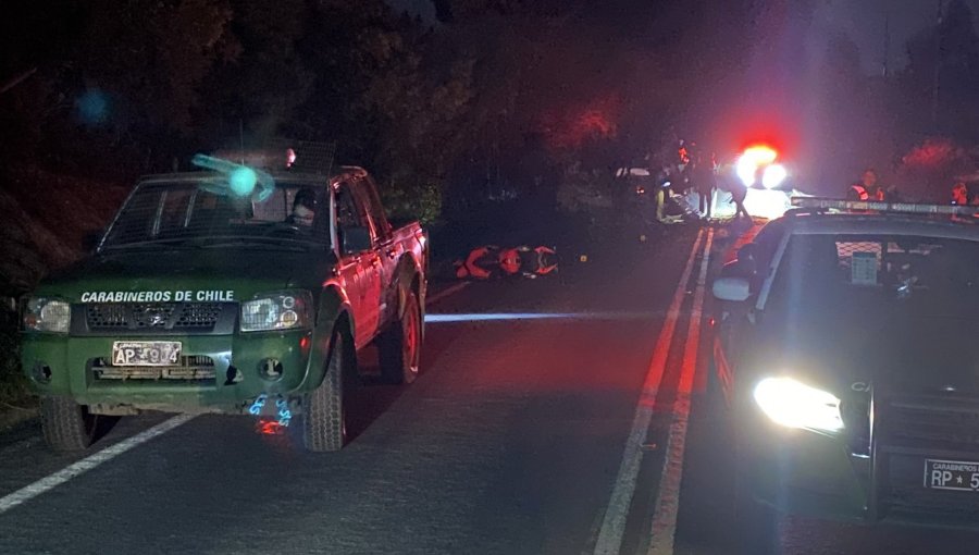 Motorista muere tras chocar con árboles derribados en carretera que une Temuco con Cholchol