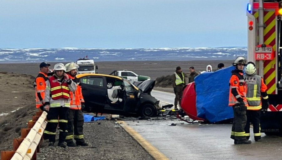 Cuatro personas perdieron la vida en trágico choque frontal en Punta Arenas