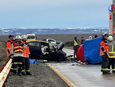 Cuatro personas perdieron la vida en trágico choque frontal en Punta Arenas