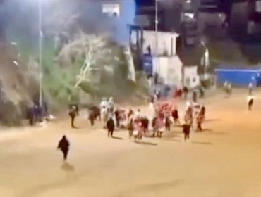 Terror en cancha de Valparaíso: Partido de fútbol amateur termina a golpes y balazos