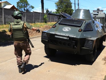 Carabineros que se movilizaban en vehículo blindado fueron baleados en emboscada en Ercilla