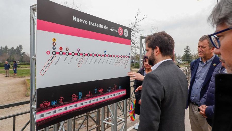 Gobierno da a conocer el trazado que tendrá la futura Línea 9 del Metro de Santiago: unirá Recoleta con Puente Alto