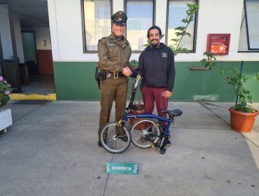 Detienen a dos sujetos por robo de bicicleta en Valparaíso: había sido empeñada en sucursal de la “Tía Rica”