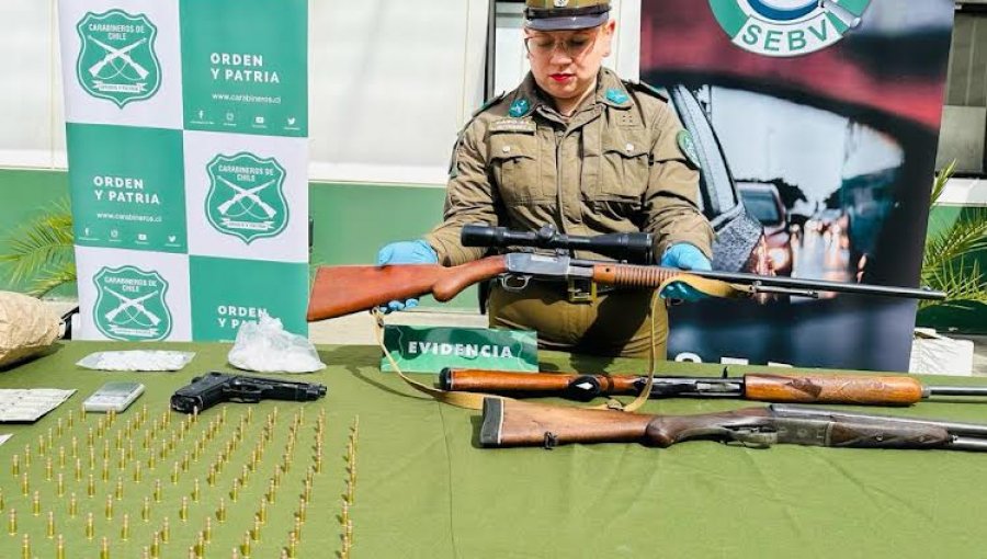 Desarticulan a banda dedicada a la venta de drogas, robo y falsificación de vehículos en la región de Valparaíso