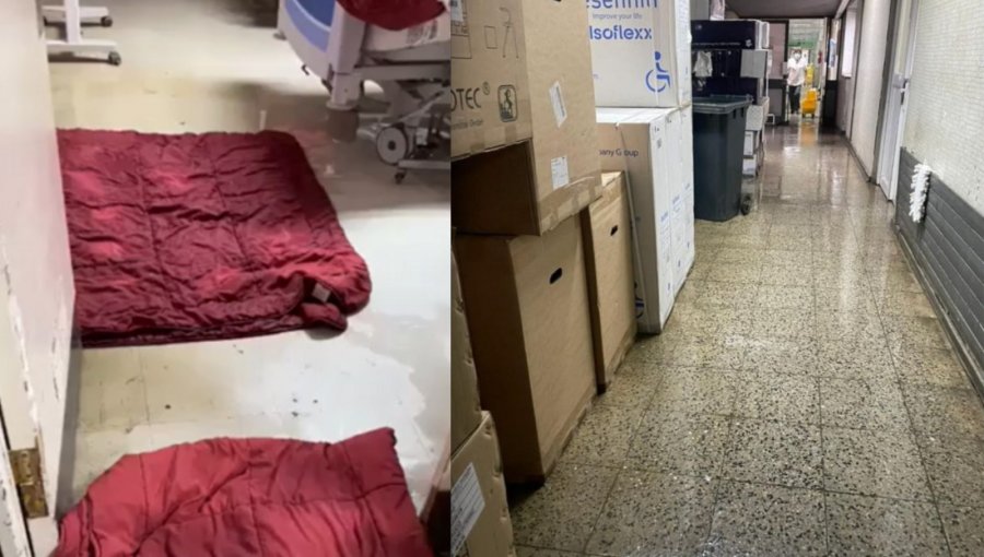 Hospital de Arauco sufrió inundación por intensas lluvias: 12 usuarios fueron reubicados