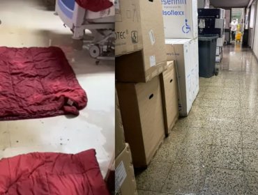 Hospital de Arauco sufrió inundación por intensas lluvias: 12 usuarios fueron reubicados