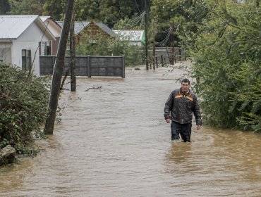 Alerta roja en comuna de Concepción por eventual desborde del río Andalién