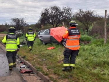 Fatal accidente en ruta que une Villa Alemana y Limache: Colisión de alta energía dejó un muerto