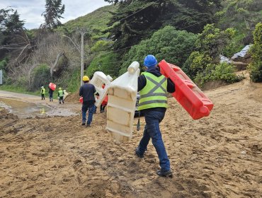 Tránsito entre Reñaca y Concón por la costa seguirá cortado hasta el fin de las lluvias: obras en colector dañado costará $1.000 millones