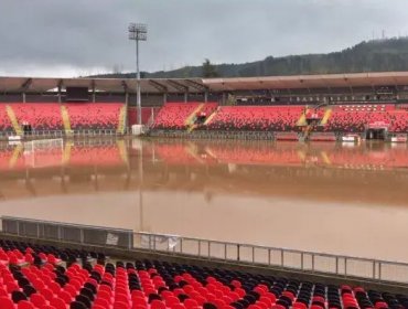 Desborde del río Claro inundó casas, calles, pasos bajo nivel y el estadio Fiscal de Talca