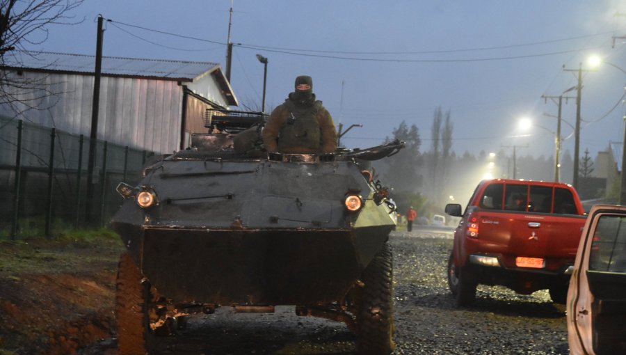 A balazos recibieron a carabineros en extenso operativo por auto robado en Temucuicui