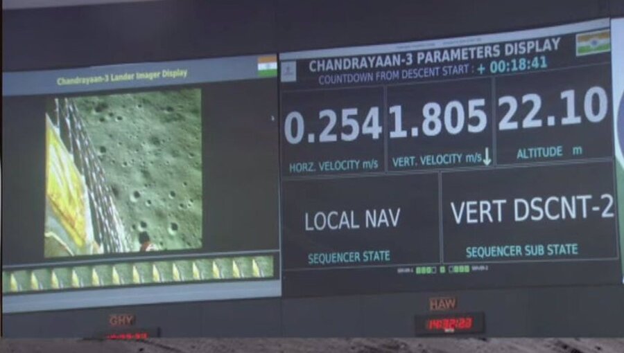 India es el cuarto país en llegar a la Luna: Posó nave no tripulada en polo sur del satélite natural