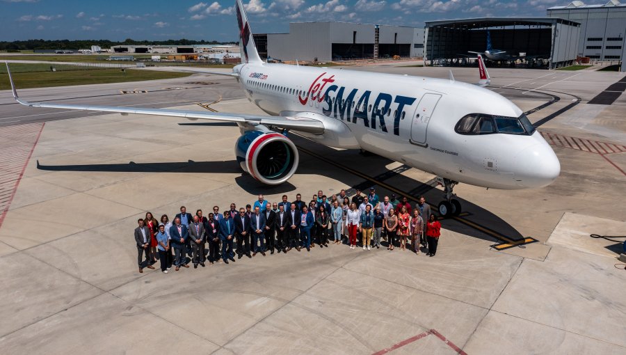 Aerolínea JetSMART recibe su primer avión A320neo "Made in Alabama"