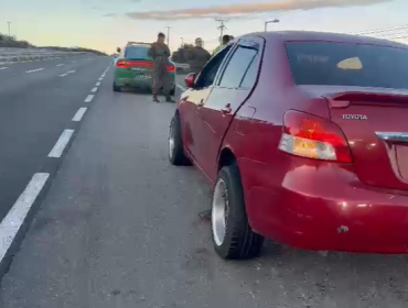 Tres sujetos intentaron atropellar a carabineros en control en Los Vilos: se les incautó 2 kilos de marihuana elaborada