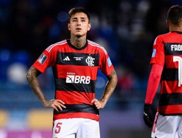 El laborioso partido de Erick Pulgar en victoria de Flamengo: jugó hasta de central