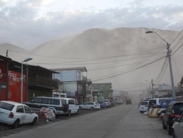 Tormenta de arena obligó a cerrar varias carreteras en la región de Tarapacá