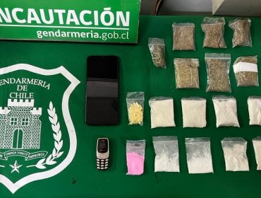 Sorprenden a sujeto intentando ingresar a la cárcel de Los Andes con cóctel de drogas escondido en sus zapatillas