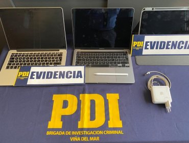 Adolescente con amplio prontuario policial fue detenido por vender computadores y un tablet robado en Viña