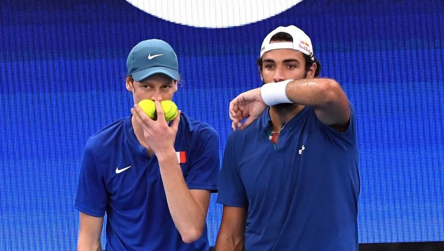 Italia sufre las sensibles bajas de Sinner y Berrettini a días de enfrentar a Chile por Copa Davis