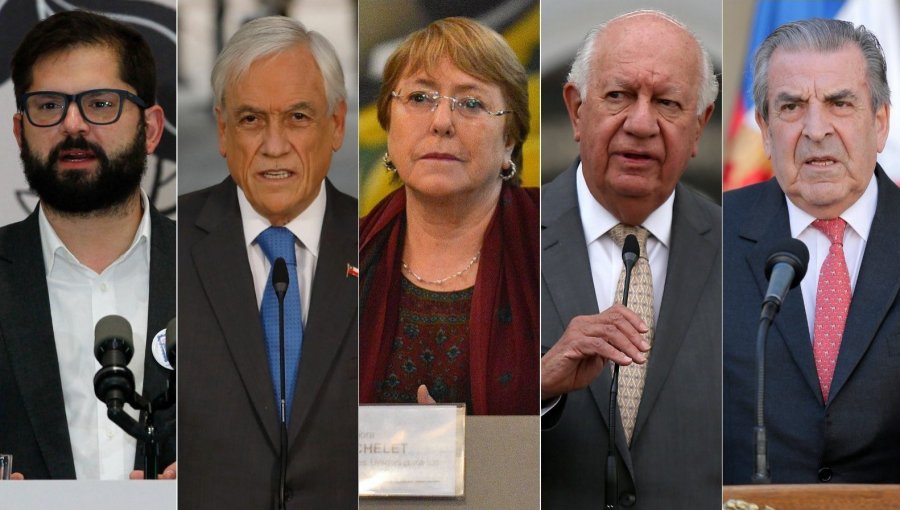 «Por la democracia, siempre»: Boric, Piñera, Bachelet, Lagos y Frei firman compromiso por los 50 años del golpe de Estado