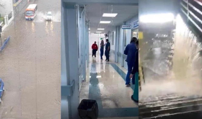 Lluvia causa estragos en el centro y hospital de Chillán: Inundaciones en diferentes lugares tras intensa precipitación