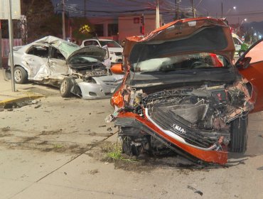 Choque múltiple dejó a una persona en riesgo vital en Cerrillos