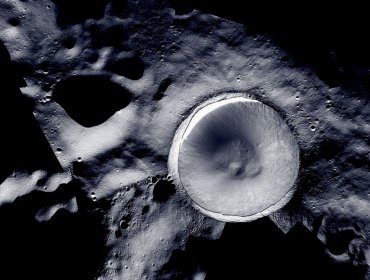 La NASA da a conocer inédita imagen del inexplorado polo sur de la Luna