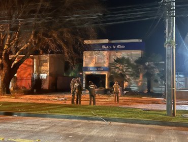 En prisión preventiva quedó delincuente que resultó gravemente herido tras explosión de cajero robado en banco de Temuco