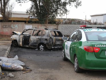 Carabineros investiga vehículo que fue encontrado completamente calcinado en Tirúa