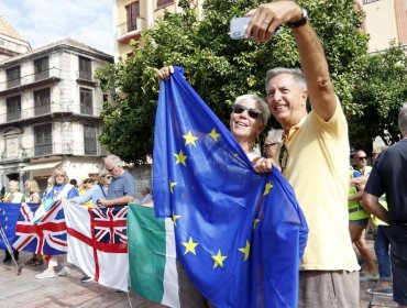 Manifestantes piden en Londres el regreso del Reino Unido a la Unión Europea