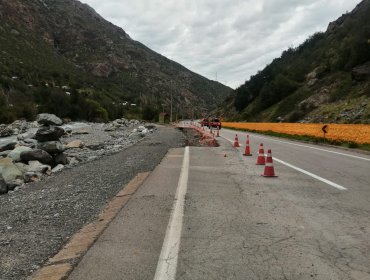 Avanzan las obras de recuperación mayor del Camino Internacional en Los Andes