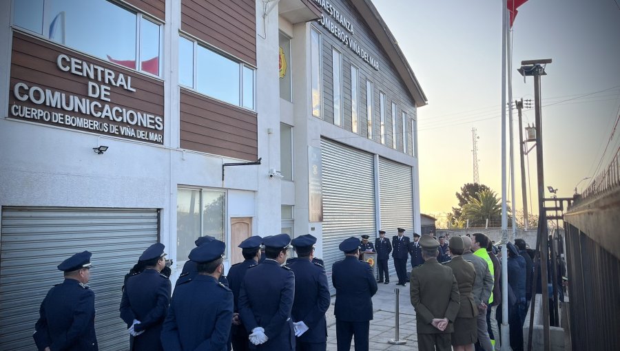 Bomberos cuenta ahora con moderna central de comunicaciones en Viña del Mar