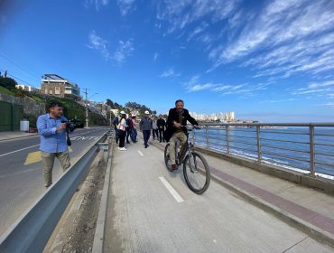 Tramo del camino costero Reñaca - Concón volvió a ser abierto al tránsito tras dos interminables años de obras y complicaciones