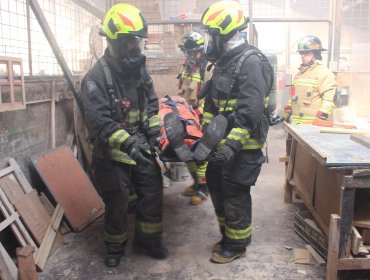 Exitoso simulacro de incendio se realizó al interior de la cárcel de Limache