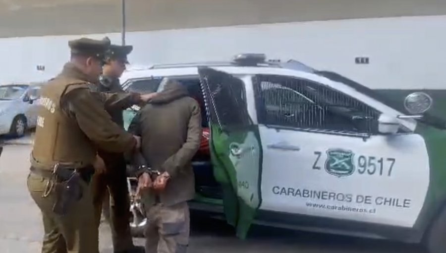 Peligroso delincuente fue detenido por segunda vez en menos de 24 horas en el barrio Poniente de Viña del Mar