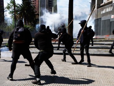 Cuatro detenidos dejó la marcha por el Encuentro de Dos Mundos en Santiago