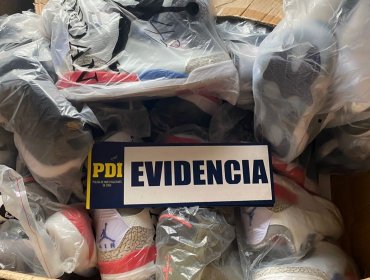 Incautan más de 3 mil zapatillas y 520 prendas falsificadas avaluadas en $341 millones en La Pintana