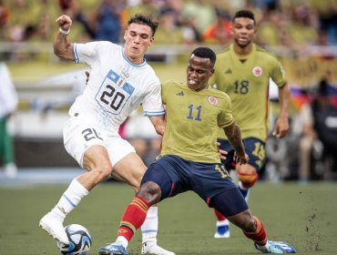 Uruguay rescató un agónico empate frente a Colombia en Barranquilla por las Clasificatorias